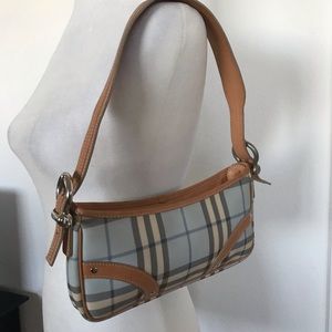 Burberry London Blue Nova Check Shoulder Bag
